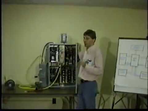 Clifford Jones teaching a VFD class at a Chevron plant, 1984